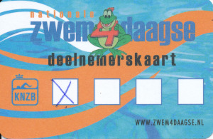 Deelnemerskaart met kruisje