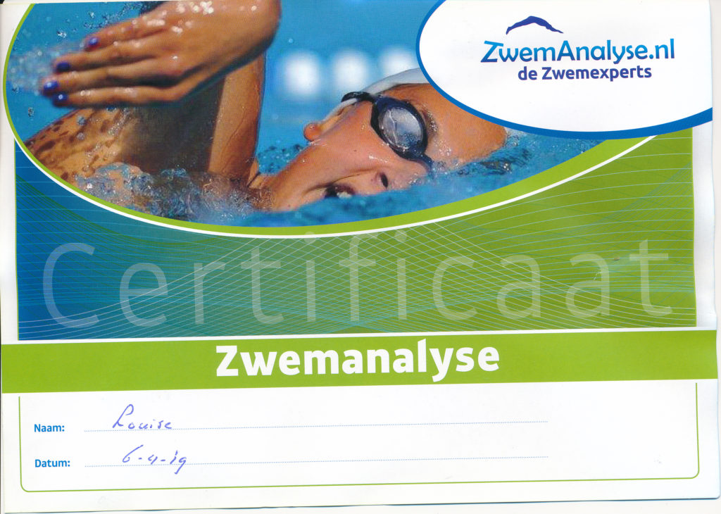 Certificaat Zwemanalyse