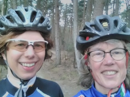 Nancy en ik in het bos